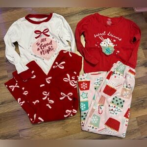 Carter's Red and White Kids Christmas Pajama Set